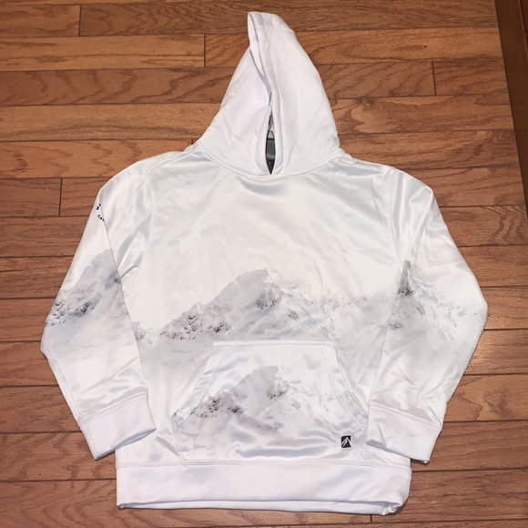 Other - White snowy mountain graphic hoodie